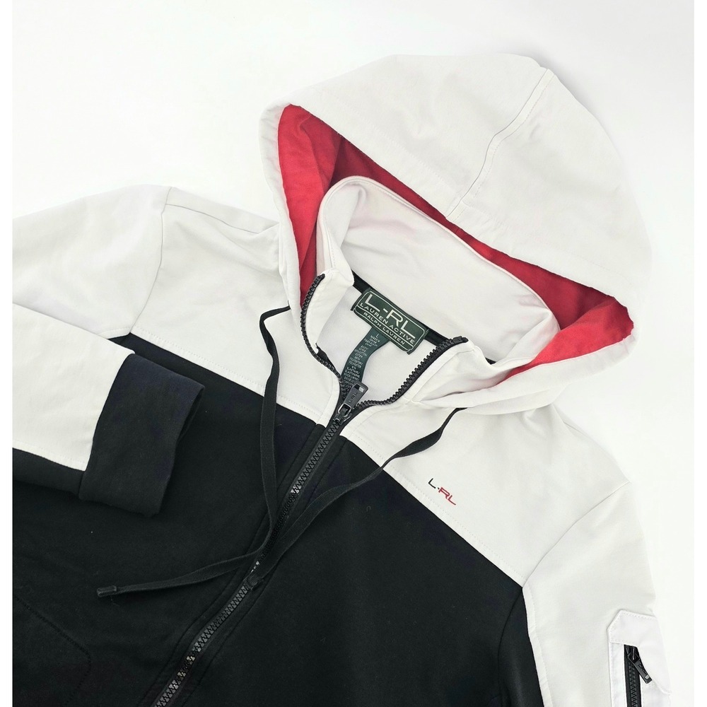 Lauren Active Ralph Lauren Womens Athletic Large L Hoodie Full Zip Colorblock